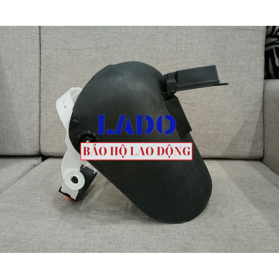 Mặt nạ hàn đội đầu 2 lớp mắt kính trắng và đen Blue Eagle 633P