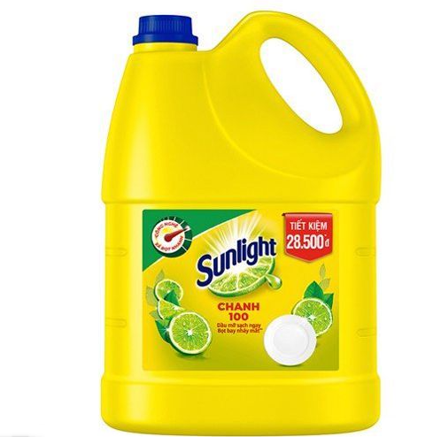 Nước rửa chén bát sunlight chanh 3,8kg/1 can
