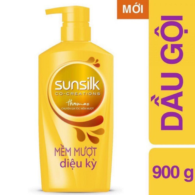 Dầu Gội Sunsilk Chai 900ml Suôn Mượt Óng Ả (Vàng) giá rẻ