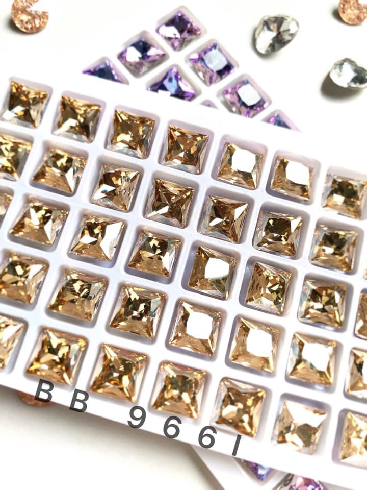 20 Viên Đá khối Vuông lớn trang trí móng nail