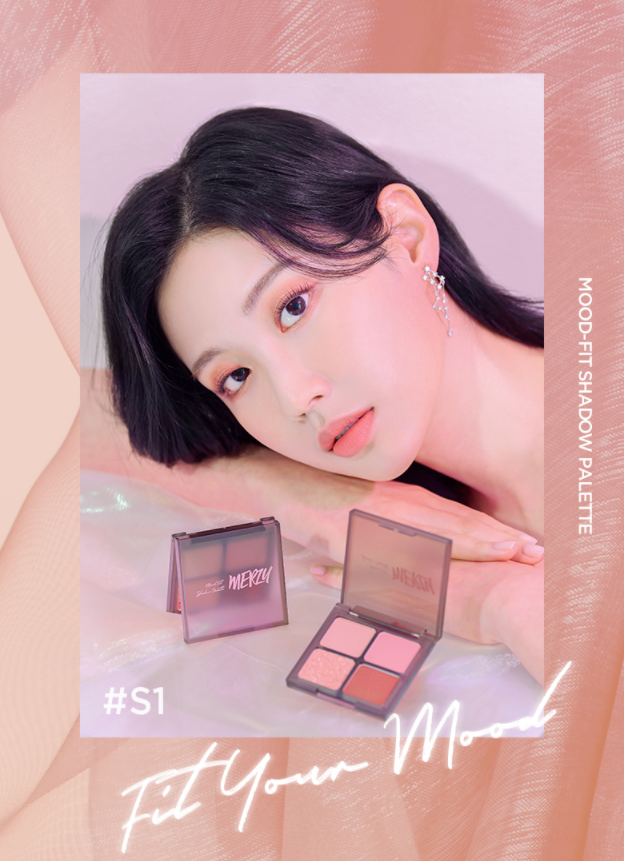 Bảng Phấn Mắt 4 Ô Merzy Mood Fit Shadow Palette 8g
