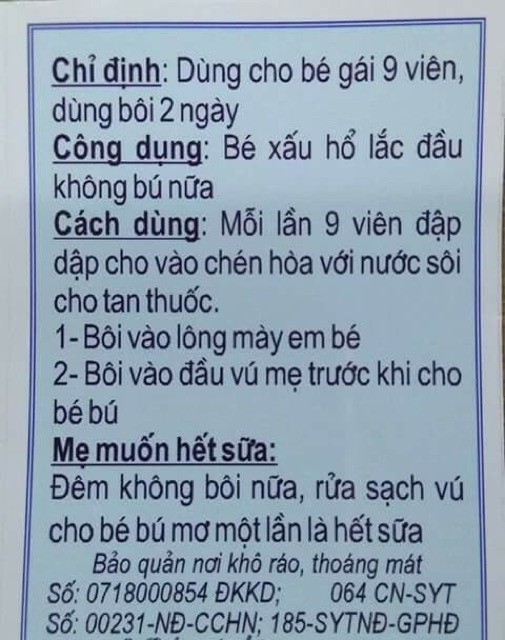 thuốᴄ cai sữa an toàn cho bé