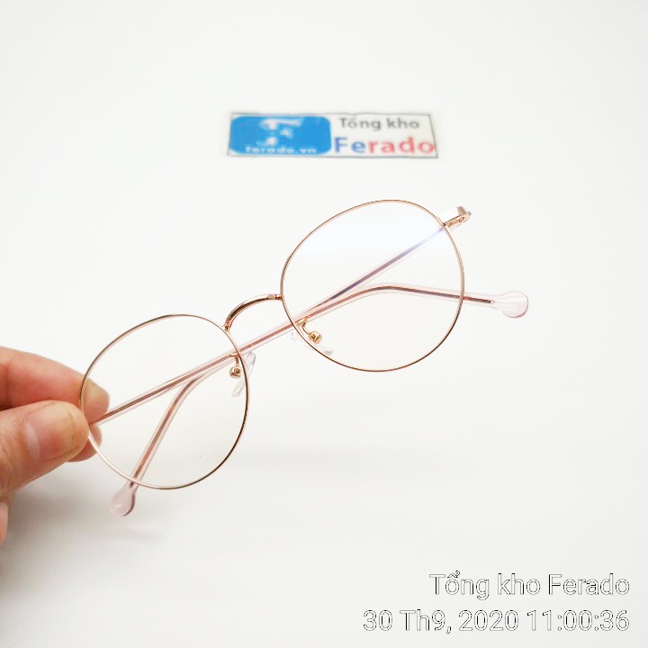 Gọng kính kim loại hồng
