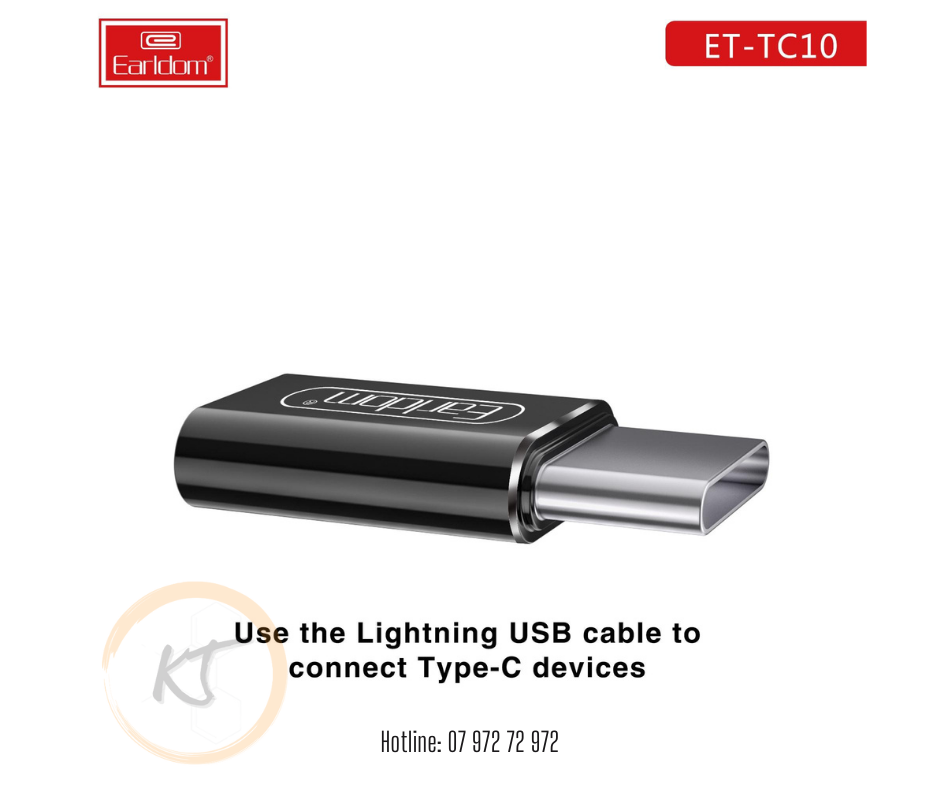 Jack chuyển Lightning sang TypeC Earldom ET TC10
