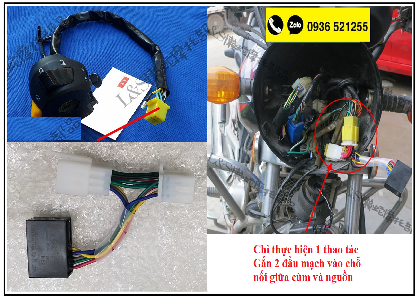 Mạch Đèn ưu tiên Hazard cho Suzuki EN150 GZ150 ... Phiên bản đa chức năng