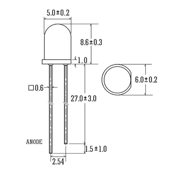 Gói 100 Con LED Siêu Sáng Phi 5mm