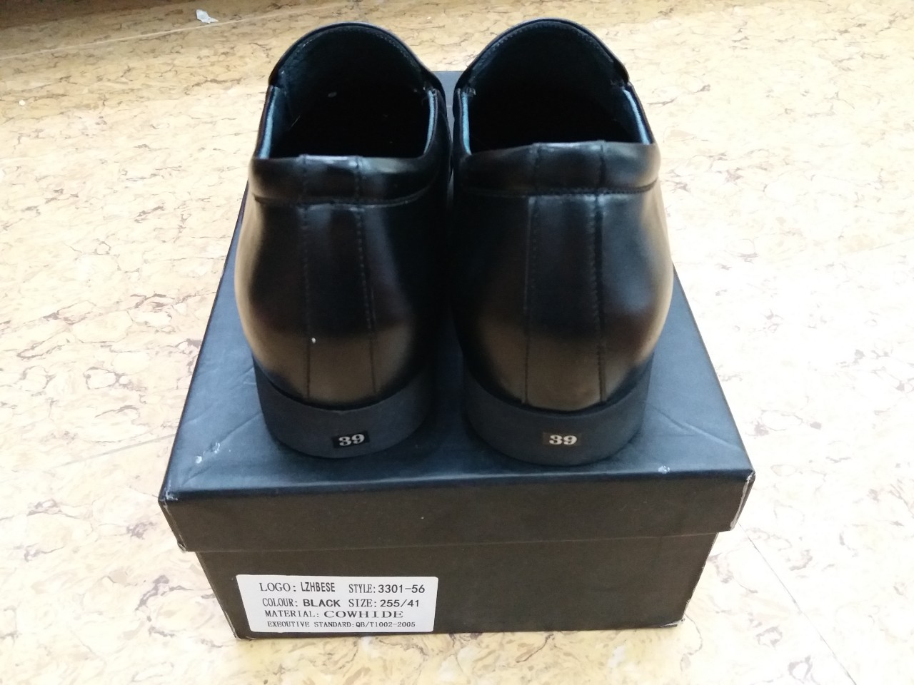 Giày lười tăng chiều cao 7cm da bò cao cấp