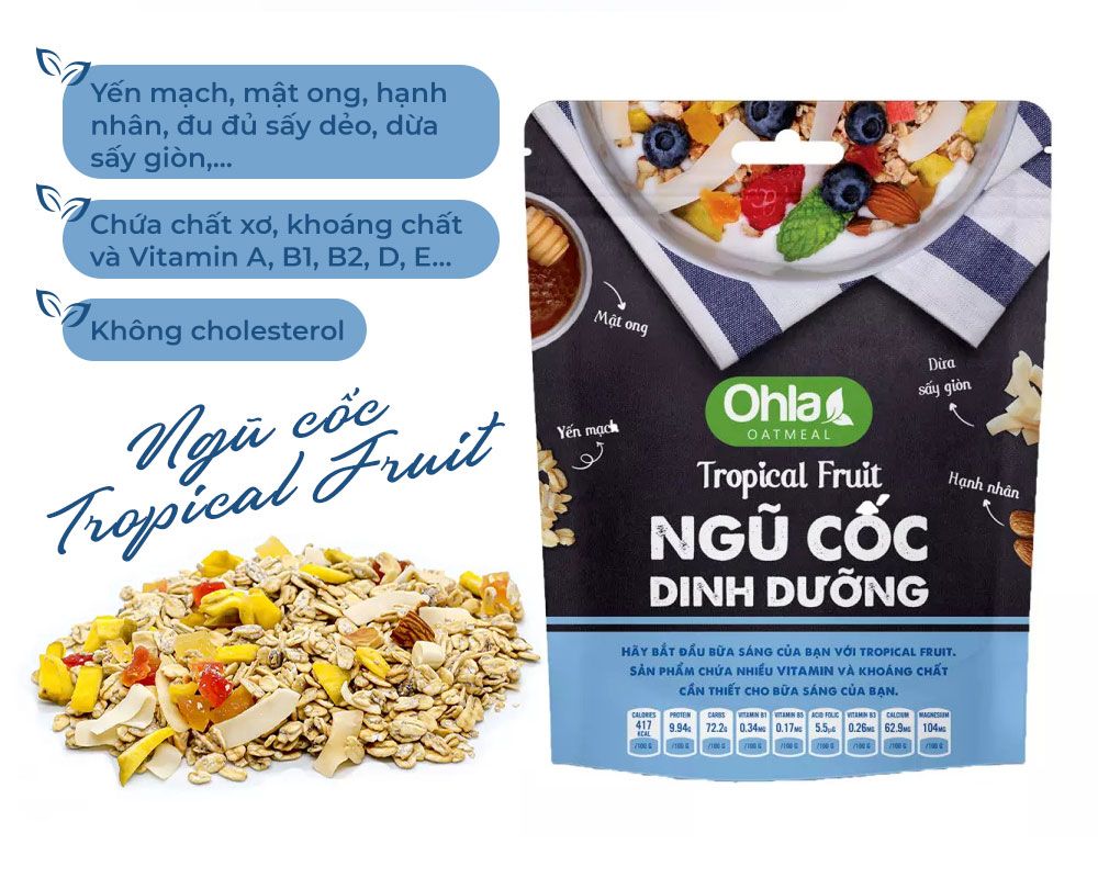 Ngũ Cốc Dinh Dưỡng Tropical Fruit - 180gr