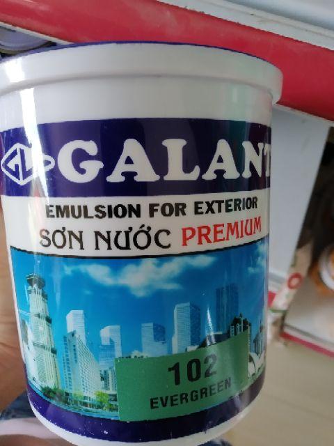 Sơn nước ngoại thất galant 17.5 lít ( Sơn nước Premium Galant màu xanh dương 113 , xanh lá 102 , xanh ngọc đậm 624 ), sơn tượng tường phào chỉ thạch cao bê tông