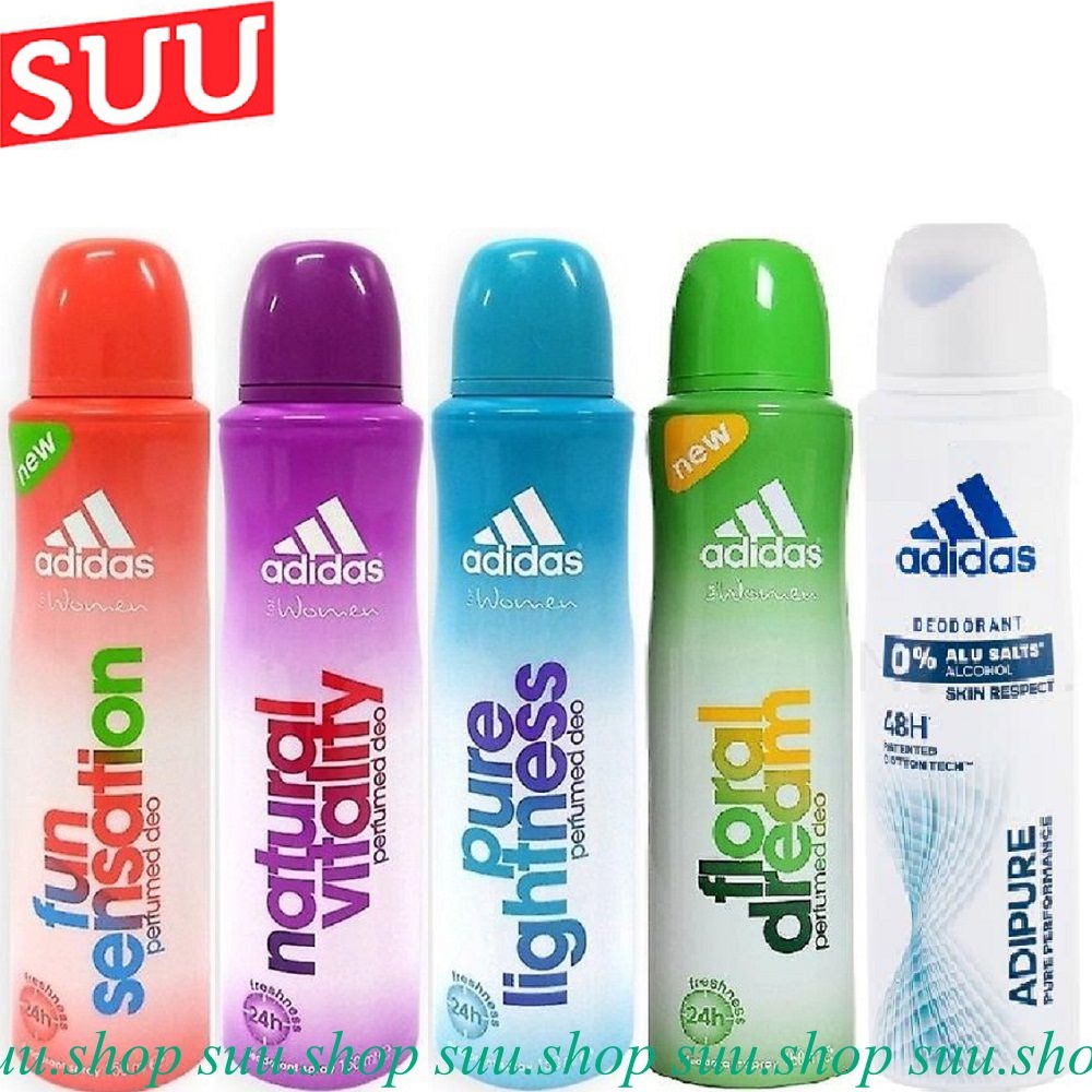 Xịt Khử Mùi Nữ Adidas 150Ml