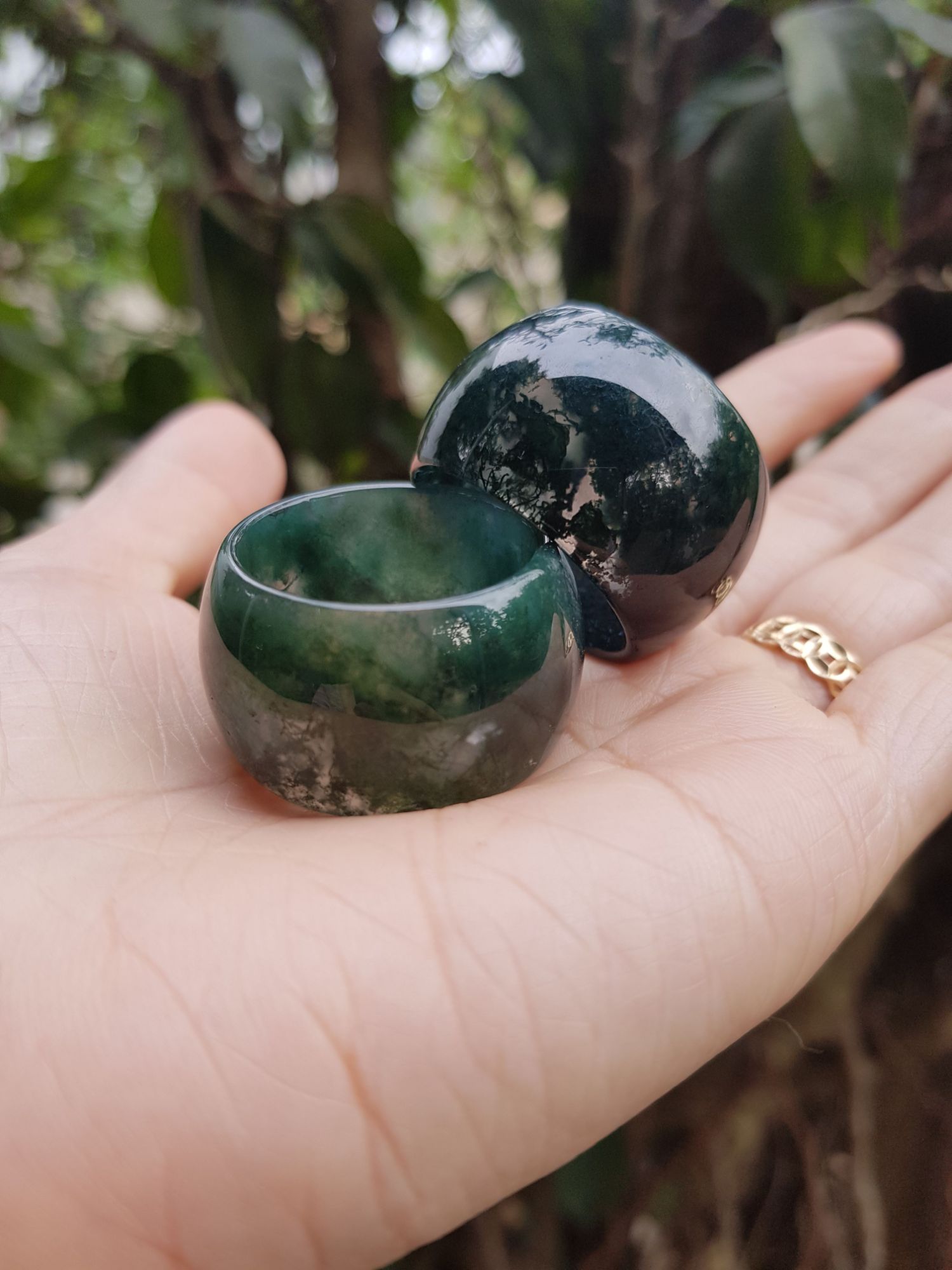 Nhẫn Đá Băng Ngọc Thủy Tảo, Nhẫn nam