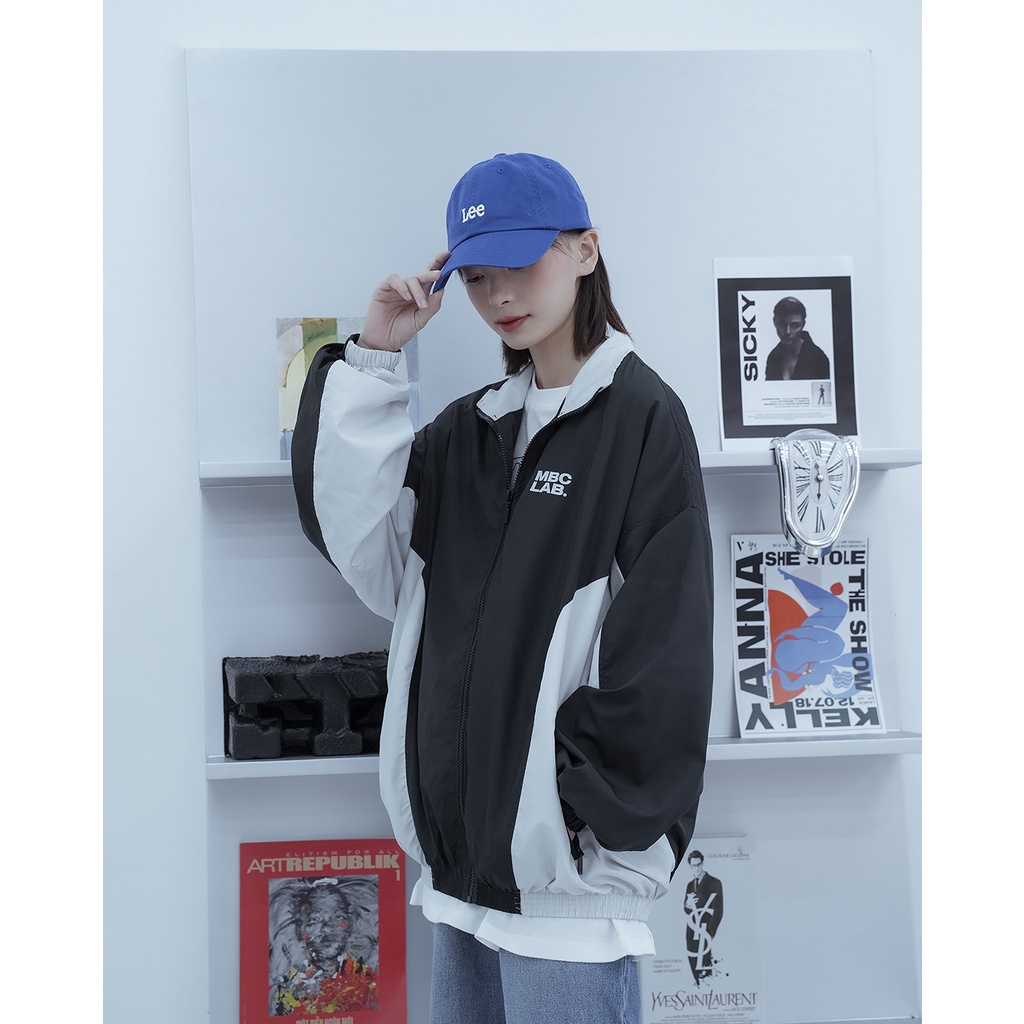 Áo Khoác Dù MBC Windbreaker Jacket - Đen/Xám