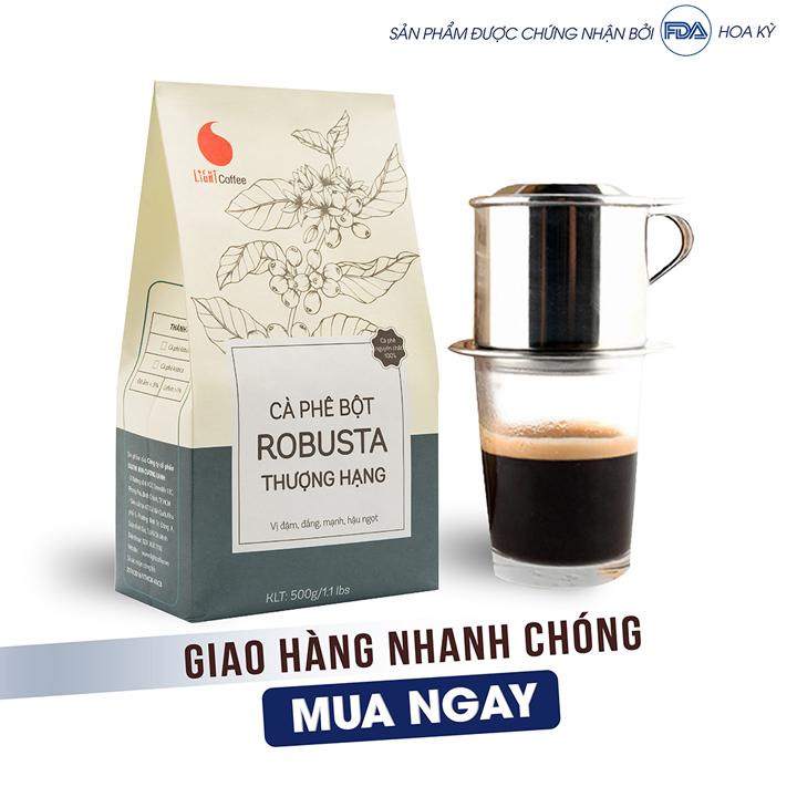 Cà phê bột Thượng Hạng - nguyên chất 100% - Light Coffee - 500gr
