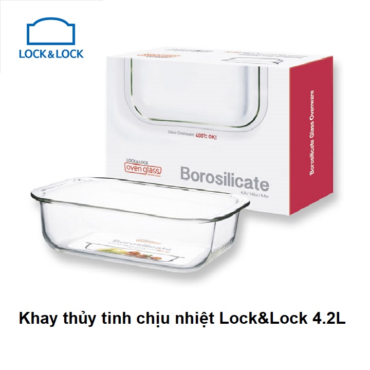 [HCM]khay thủy tinh lock&lock size lớn - khay thủy tinh lock&lock