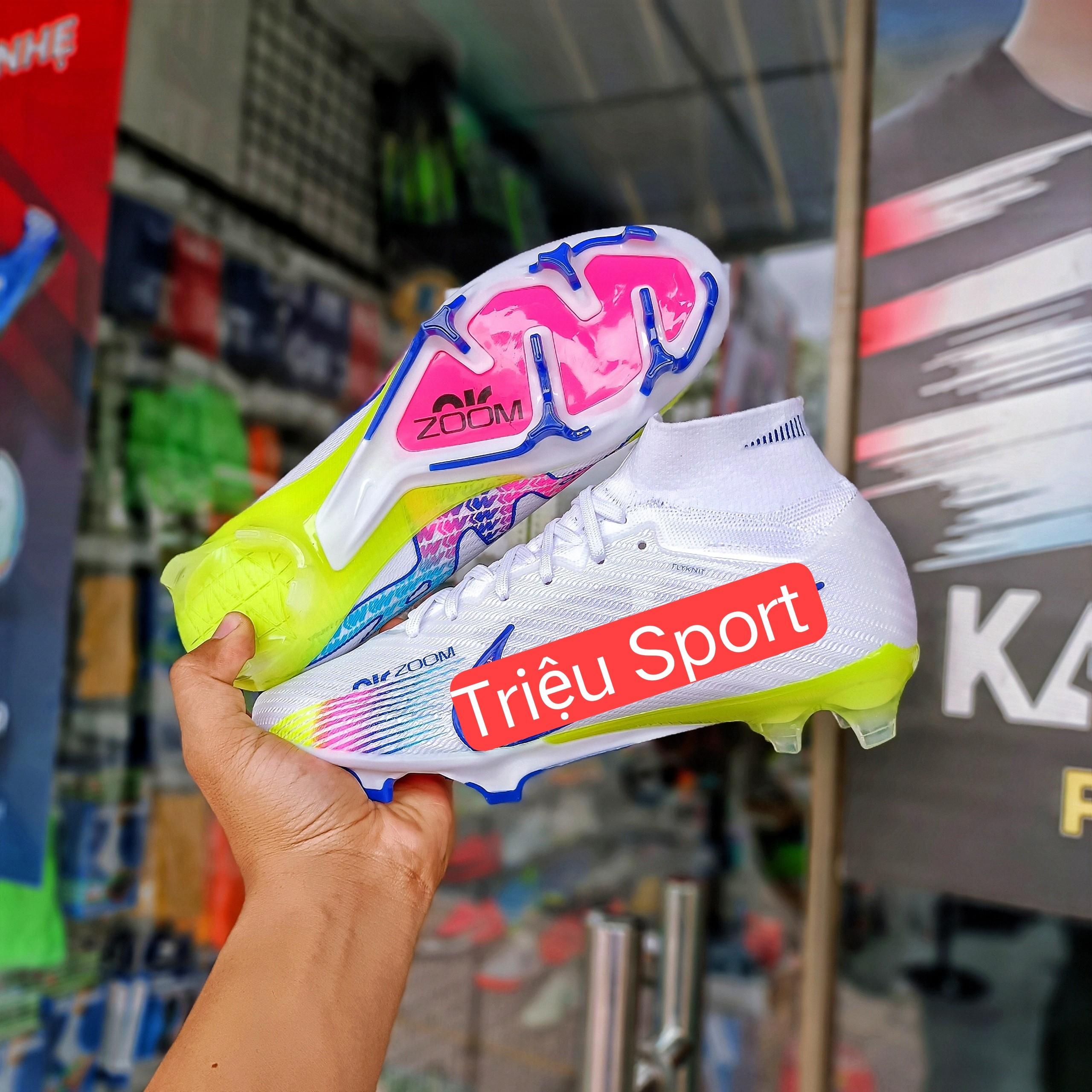 giày đá bóng mercurial superfly 9 elite fg ( tặng tất + hộp )