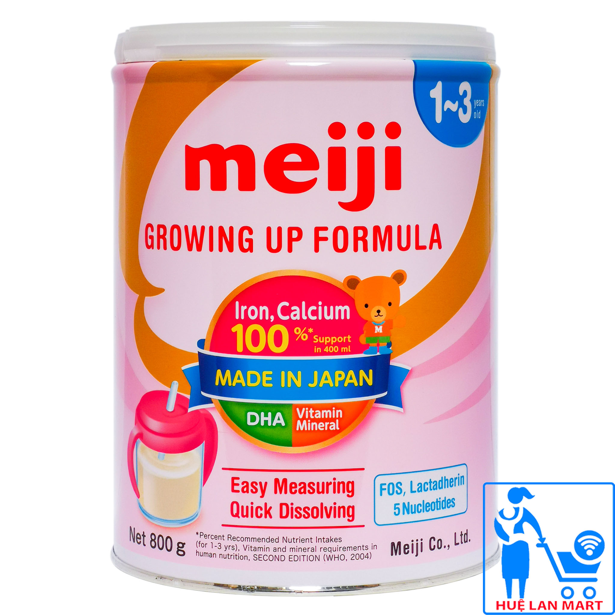 Sữa Bột Meiji 1-3 Growing Up Formula Hộp 800g (Cho trẻ 1~3 tuổi)