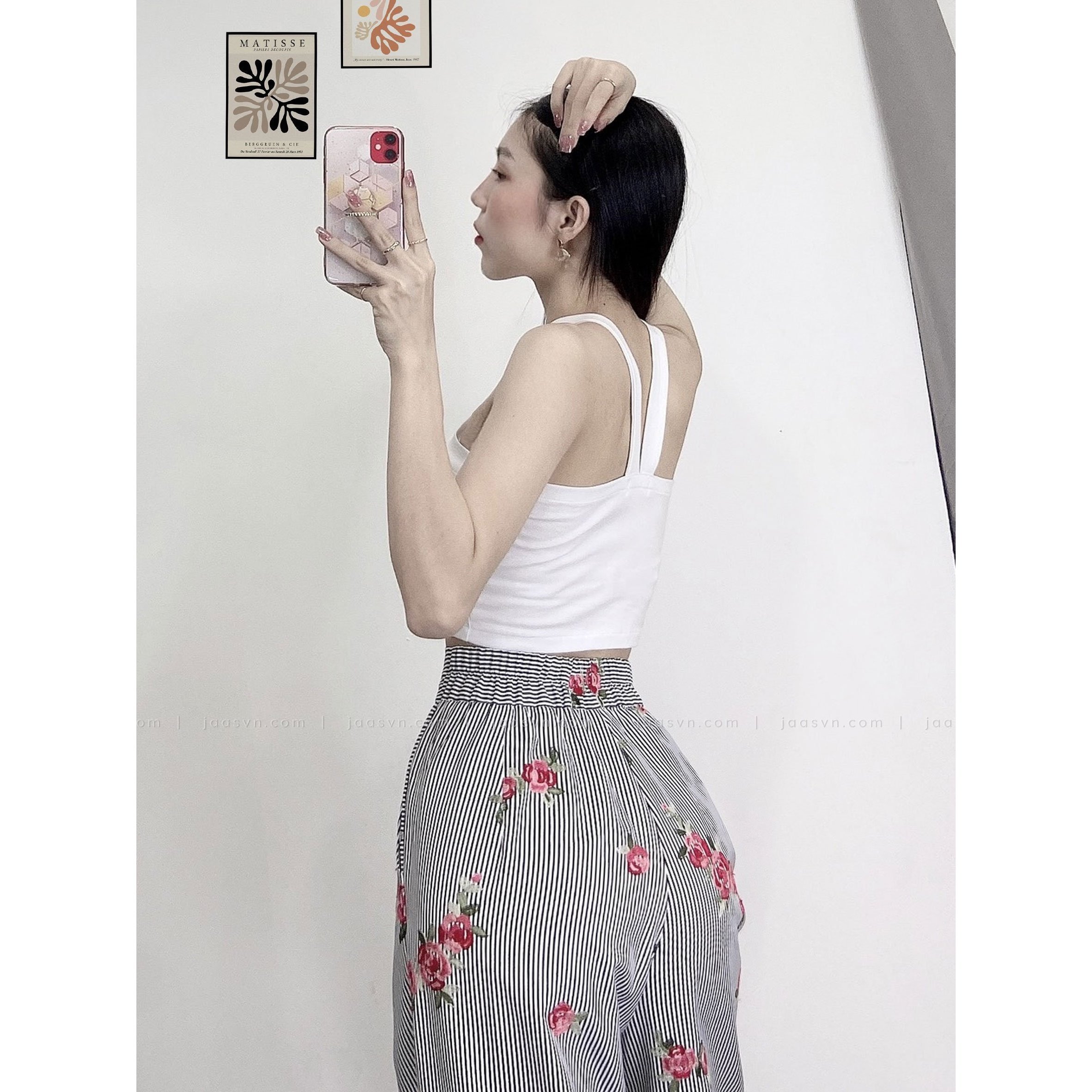 [HCM]Áo croptop hai dây chéo ngực