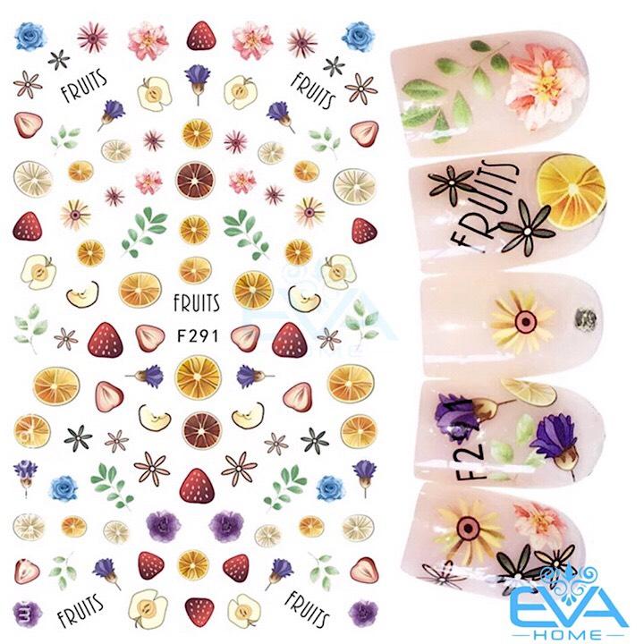 [HCM]Miếng Dán Móng Tay 3D NAIL Sticker Trang Trí Hình Trái Cây F291