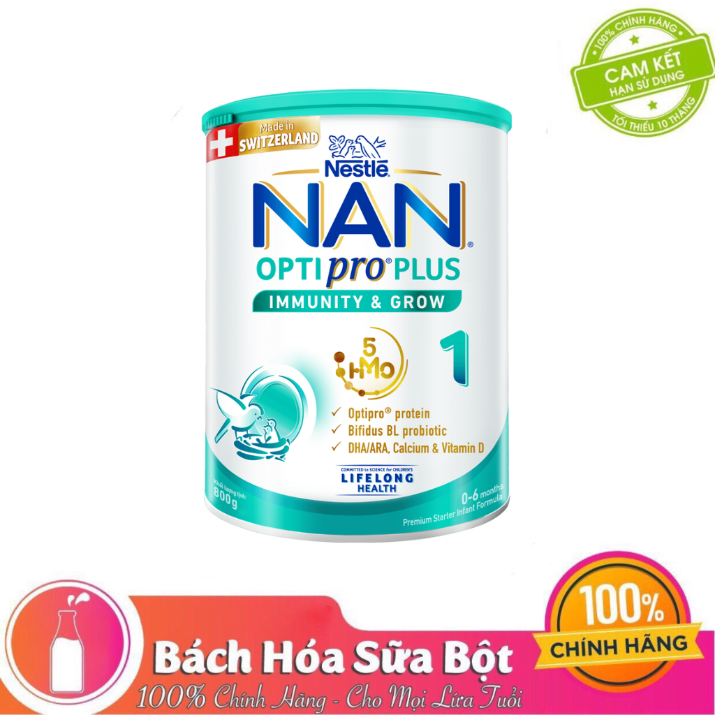 Sữa Bột Nestlé NAN OPTIPRO 1/2/3/4 HMO (800g)