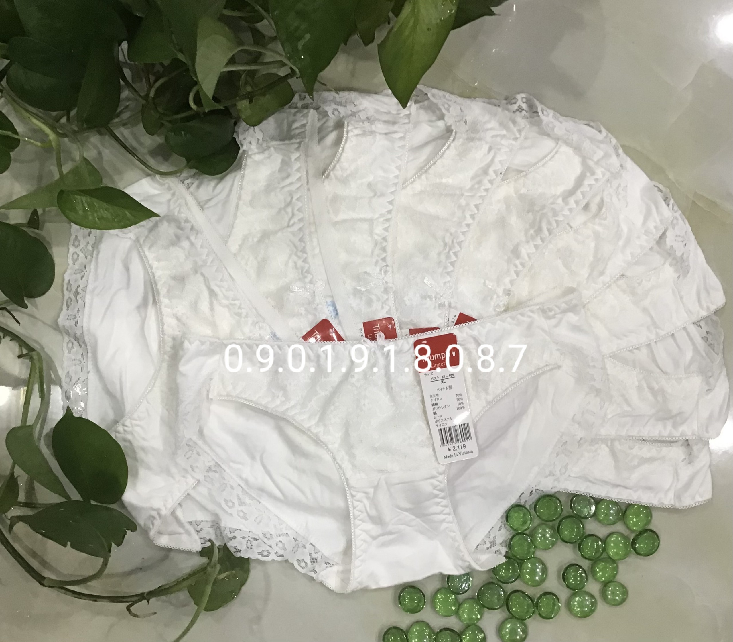 5 quần lót nữ 35kg đến 65kg cotton phối ren mềm mát thiên phát vn115