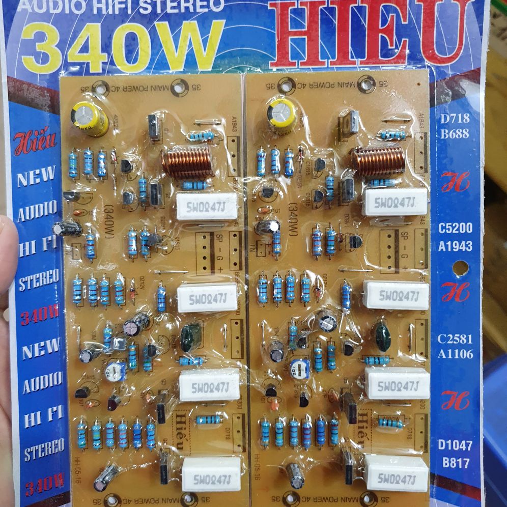 bo mạch công suất 8 sò 2 vế 340w