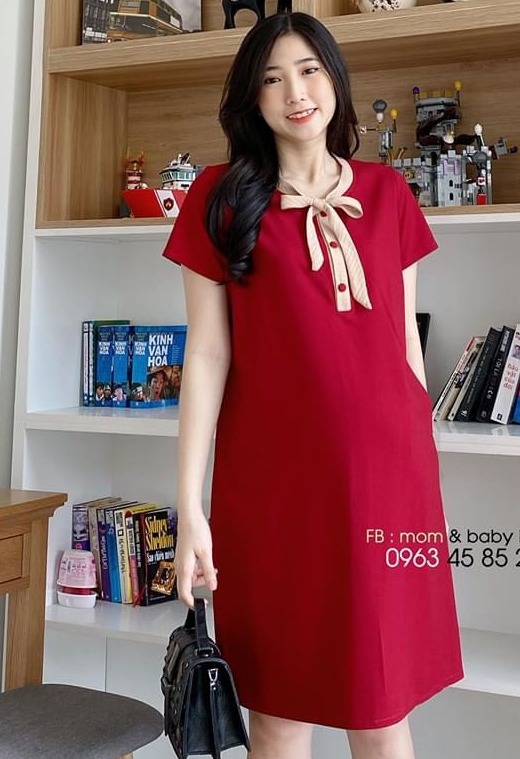 Đầm hoa nhí dáng tầng babydoll - váy hoa nhí vintage dáng xòe rộng vải tơ mềm mát freesize, mặc bầu thoải mái xinh