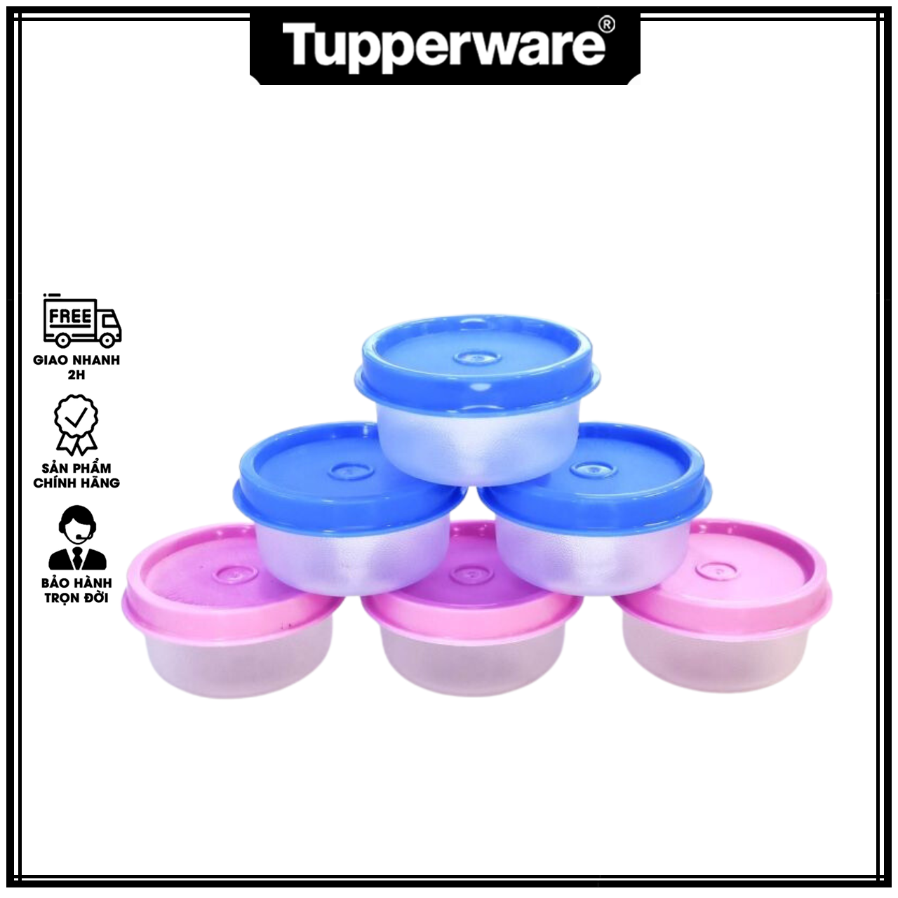 Hộp BQTP Mini Roud Container (01 hộp màu ngẫu nhiên) - Tupperware