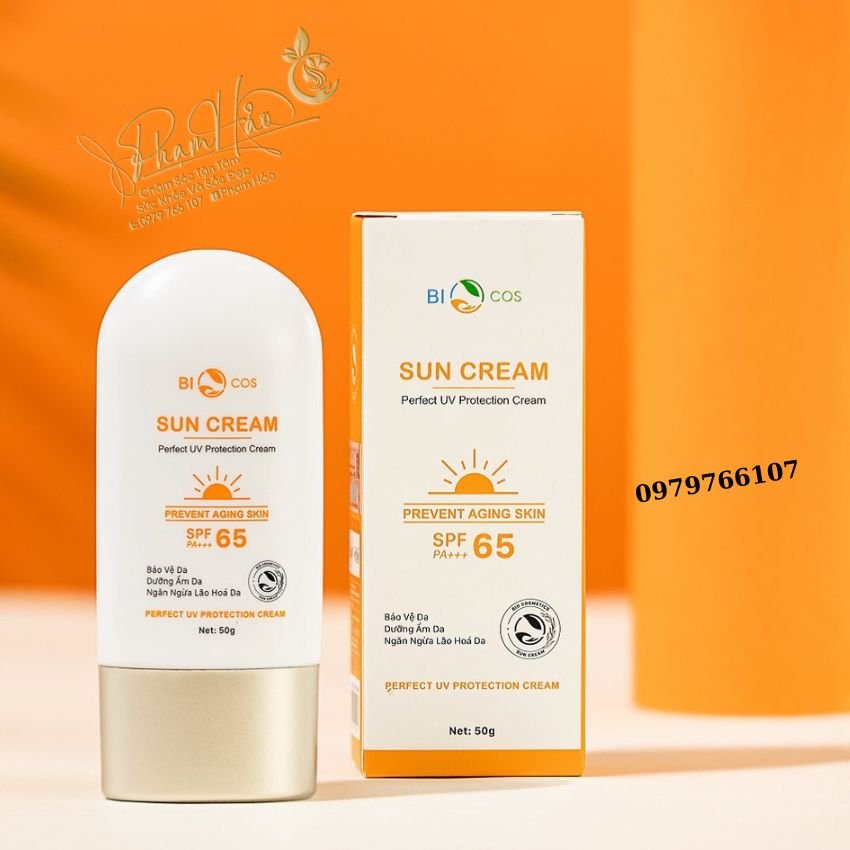 Kem Chống Nắng BIOCOS Sun Cream SPF65+++ (50g mẫu mới 2022)