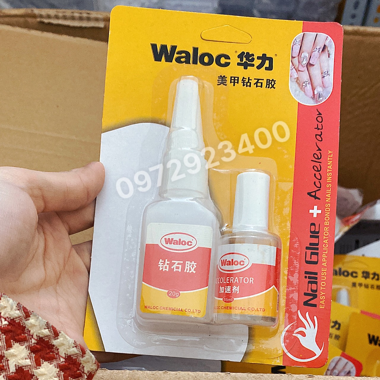 Keo Dán Móng Đính Đá Siêu Bền , Keo Waloc ,401 ,Mx Bon - Mini Nails