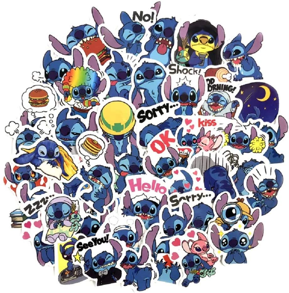 Set 30-80 Sticker Stitch ảnh decal hình dán ép lụa