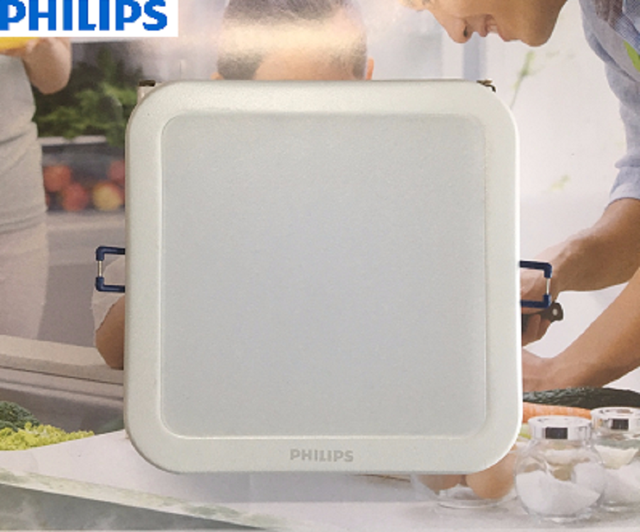 đèn led âm trần vuông 7w Philips