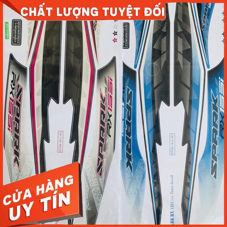 Tem rời 3 lớp spark thái cho exciter 135cc đời mẫu nhỏ 2010