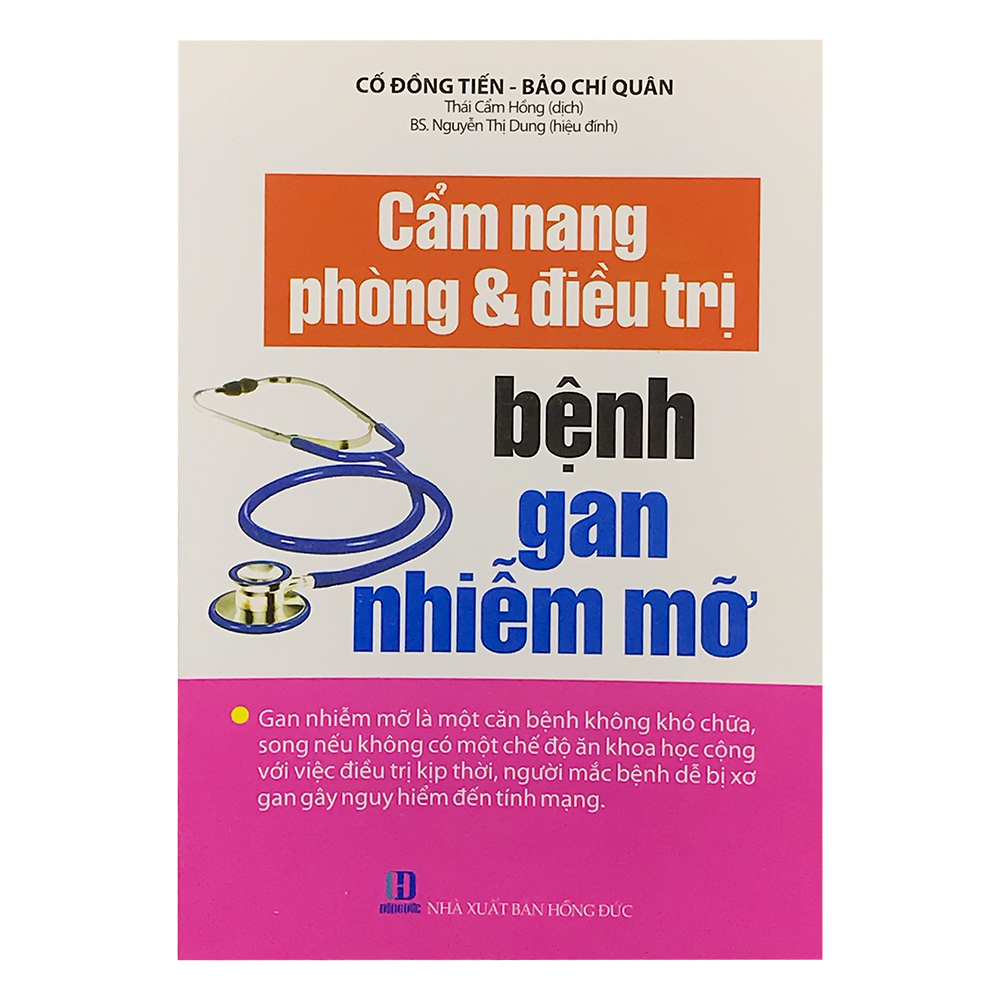 Sách - cẩm nang phòng và điều trị bệnh gan nhiễm mỡ