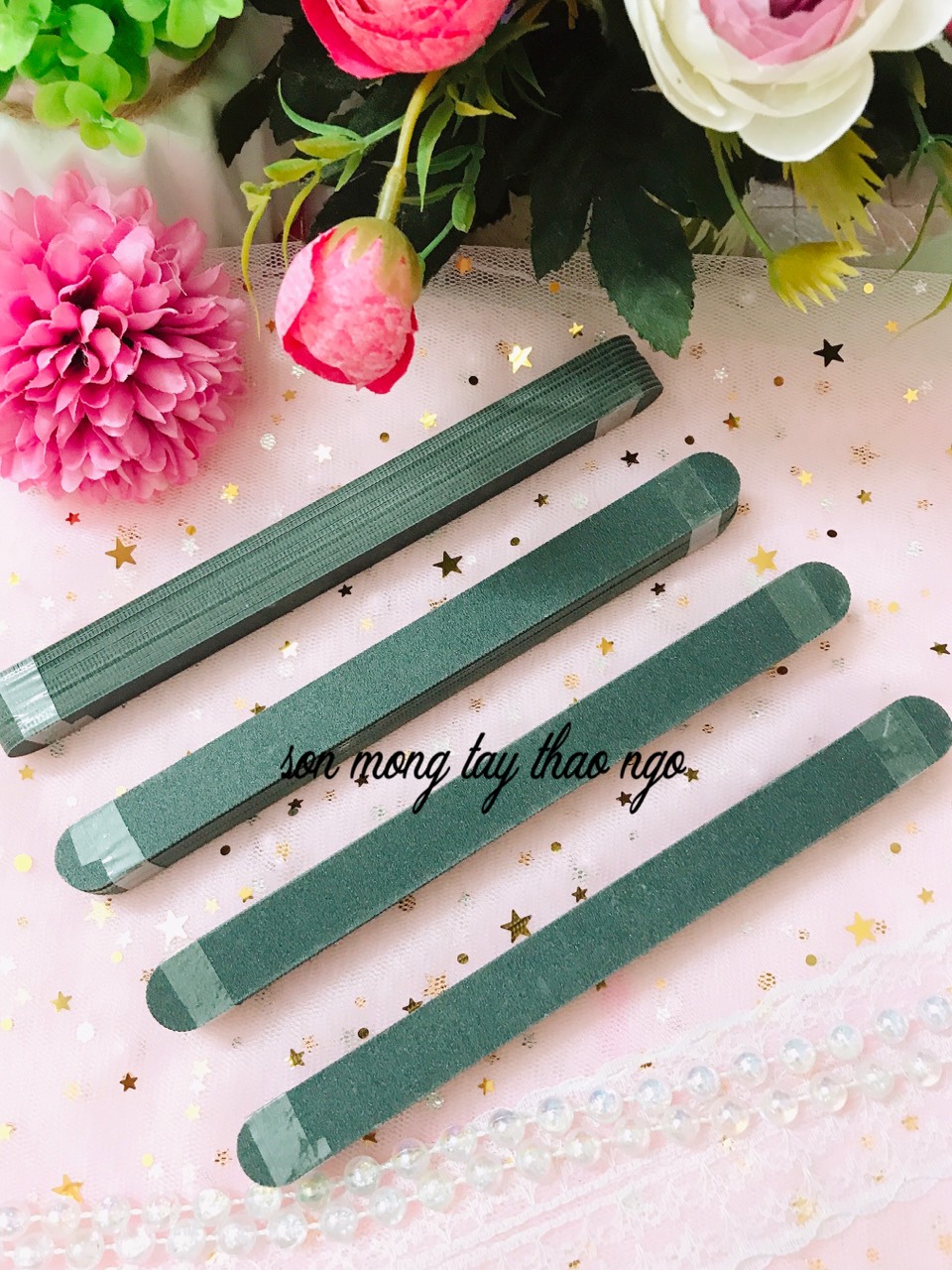 combo 3 Dũa móng đen loại tốt dành cho Nail