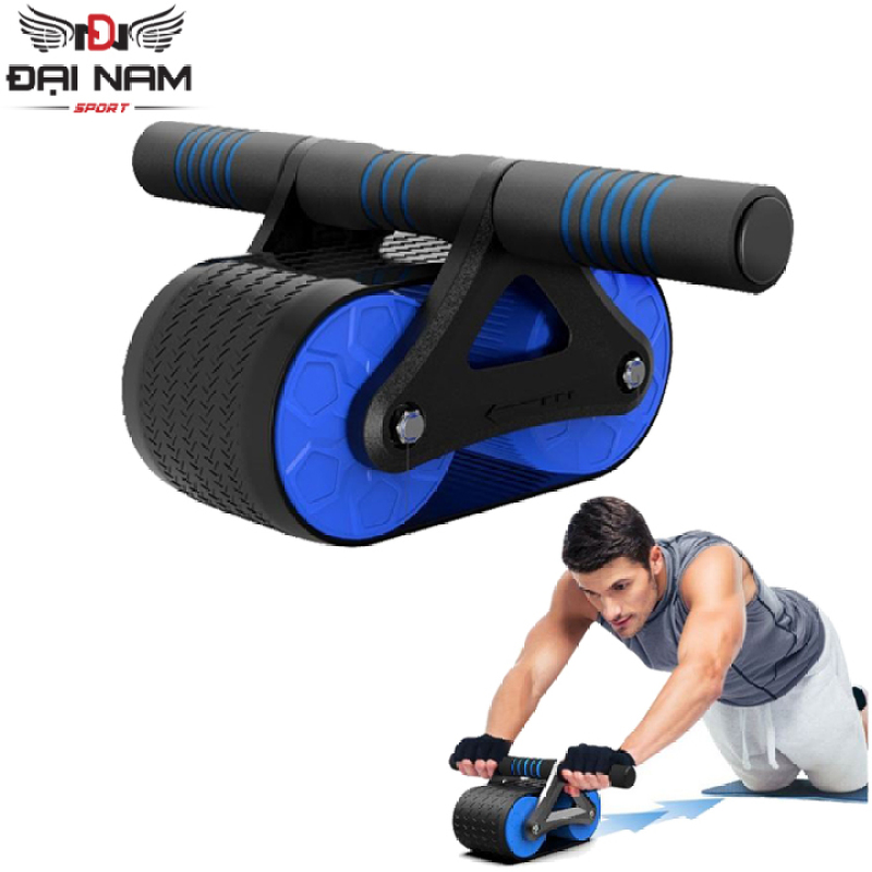 Con Lăn Tập Cơ Bụng Sử Dụng Công Nghệ Mới Có Phanh Lò Xo Trợ Lực Đại Nam Sport + Kèm Thảm Lót Gối