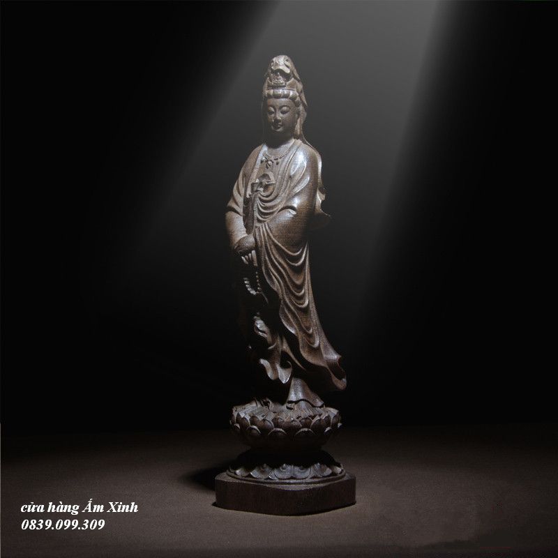 Tượng Gỗ Phật Bà Quan Thế Âm Bồ Tát (15 -30 cm)