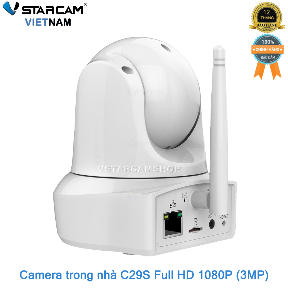 Camera wifi IP Vstarcam C29s Full HD 1080P 3 Megapixel bảo hành 12 tháng