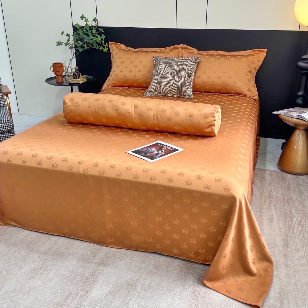 SET 3 MÓN VỎ GA GỐI PHI LỤA DỆT CHÌM CROWN SIÊU XINH FULL MÀU