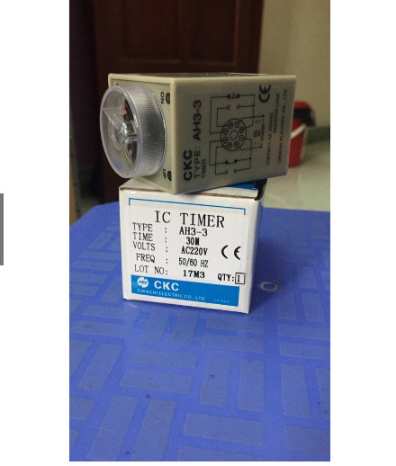 Rơ le thời gian Timer CKC AH3-3 220VAC 30S