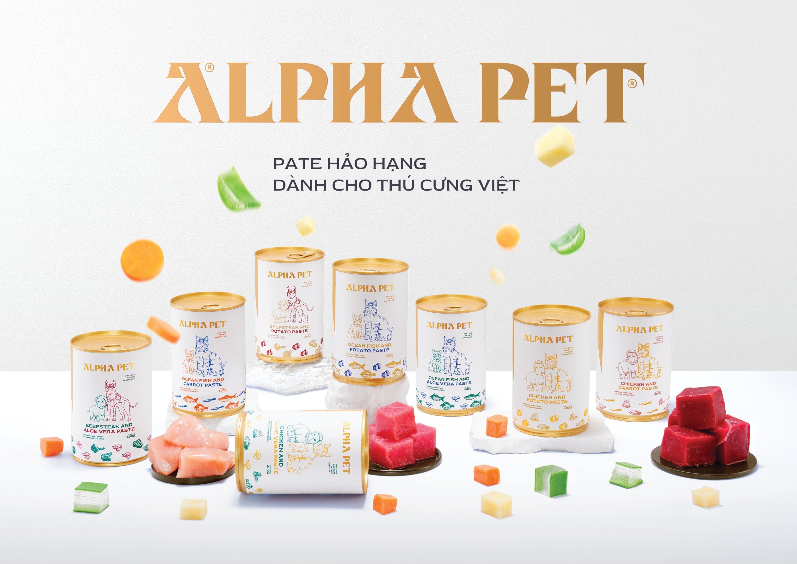 Pate Alpha Pet Cho Chó Lon 400g (Nhà máy King Pet) - [Nông Trại Thú Cưng]