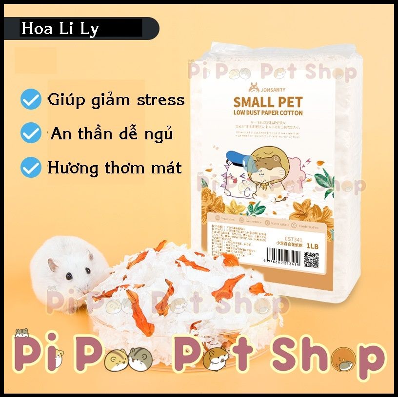 Giấy thơm lót chuồng hamster .