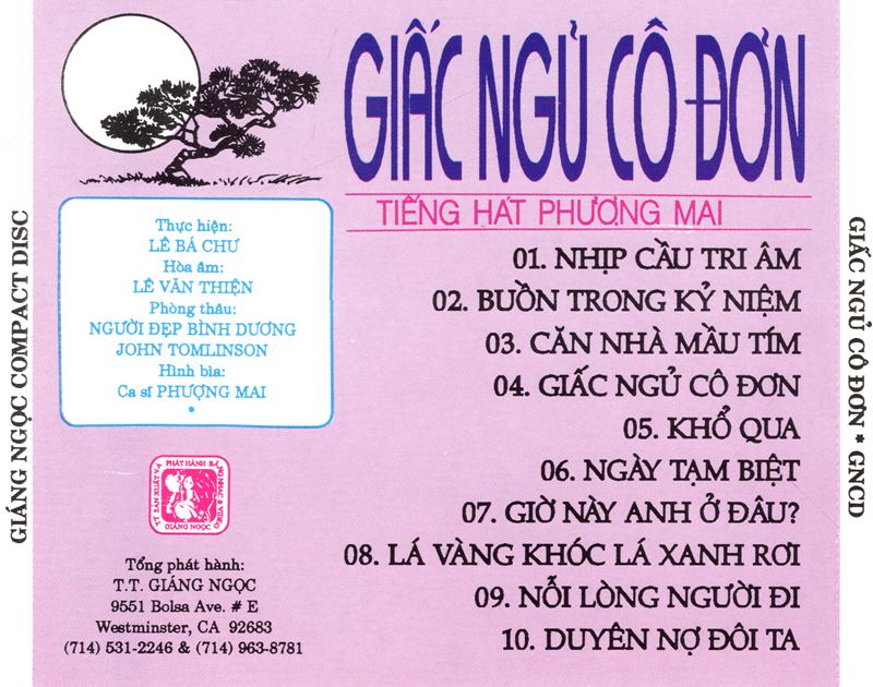 [MDCD] Bộ 3 Đĩa CD Phượng Mai - Giấc Ngủ Cô Đơn - Trúc Đào - Chỉ Có Một Người
