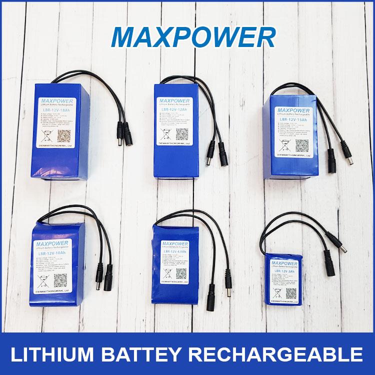 Pin sạc 12V 6800mAh MAXPOWER