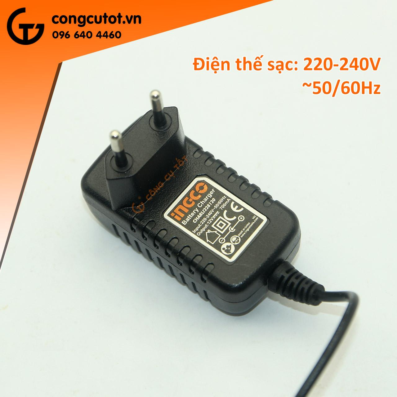 Đế sạc pin 12V Ingco CHARLI228120