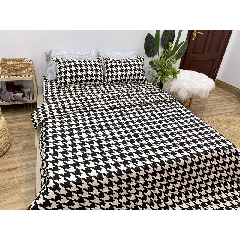 Trọn Bộ Chăn Ga Gối Hè Thu 5 Món Roma