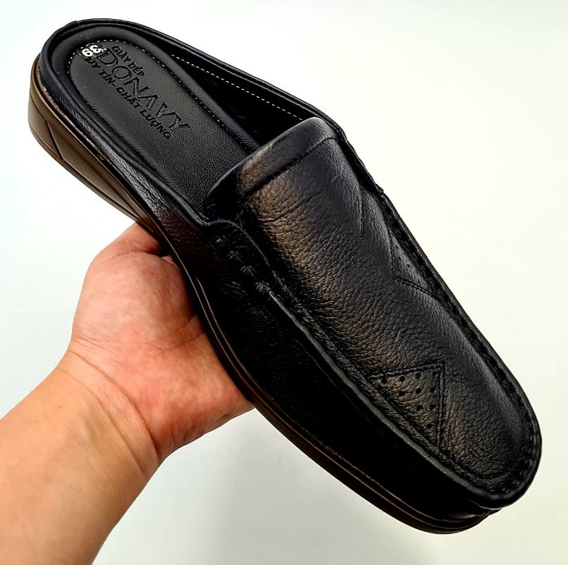 [Hcm]High Quality Cow Leather Men's Slip-On Shoes Ntb110 (Black Brown)