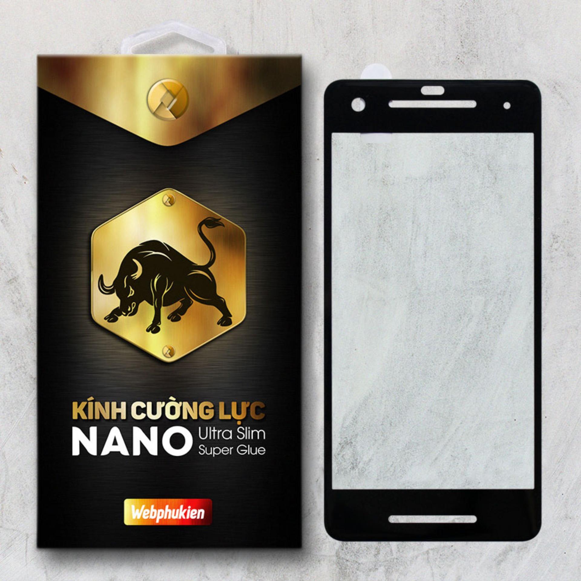 Kính cường lực cho Google Pixel 2 Full màn hình hiệu Webphukien (Đen)