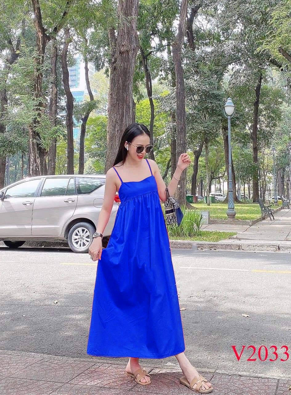 ĐẦM MAXI HAI DÂY HOT HIT