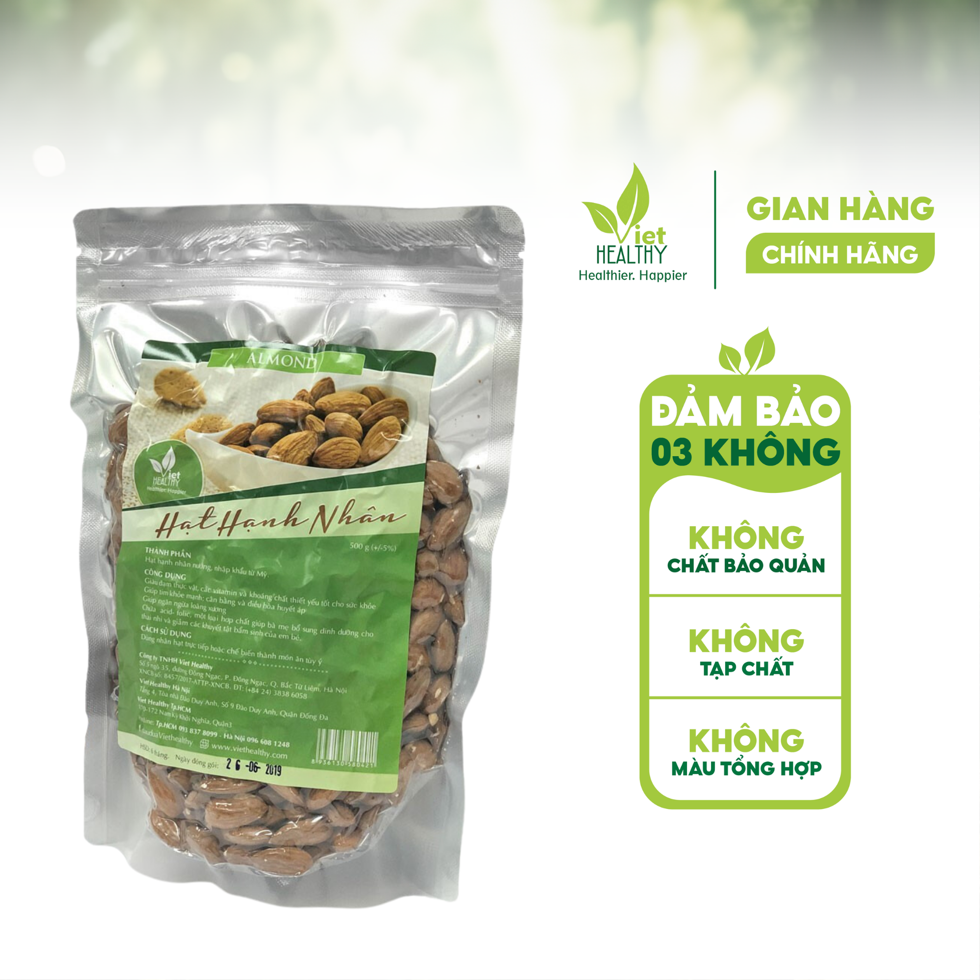 Viet Healthy Almonds 500Gr