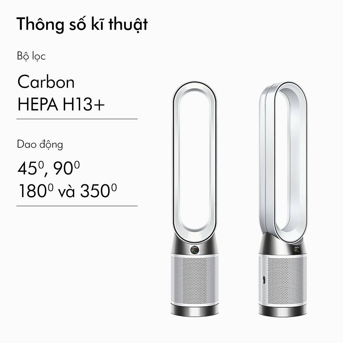 [DUY NHẤT 16-17.7: Voucher 14% Tối đa 2 Triệu] Máy lọc không khí Dyson Purifier Cool Gen1 TP10 (Trắng/Trắng)